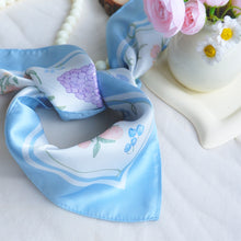 Load image into Gallery viewer, StephyDesignHK Hyacinthus orientalis scarf&amp; scarf Ring Gift Set
