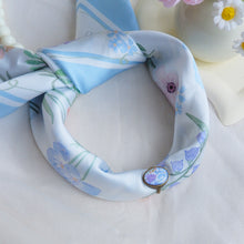 Load image into Gallery viewer, StephyDesignHK Hyacinthus orientalis scarf&amp; scarf Ring Gift Set
